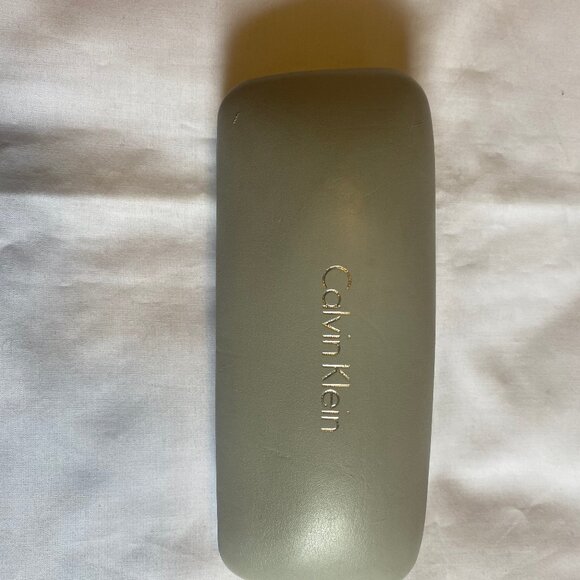 Silver Gray Color Calvin Klein Sunglasses Glasses Case Only 6.25" x 2.5" x 1.5" - Picture 3 of 4